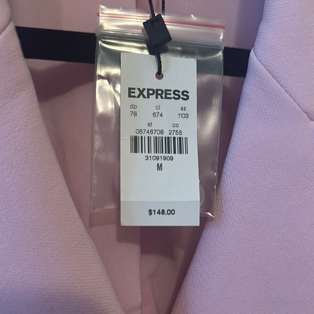 Express Women's Pink Blazer - Picture 2 of 4